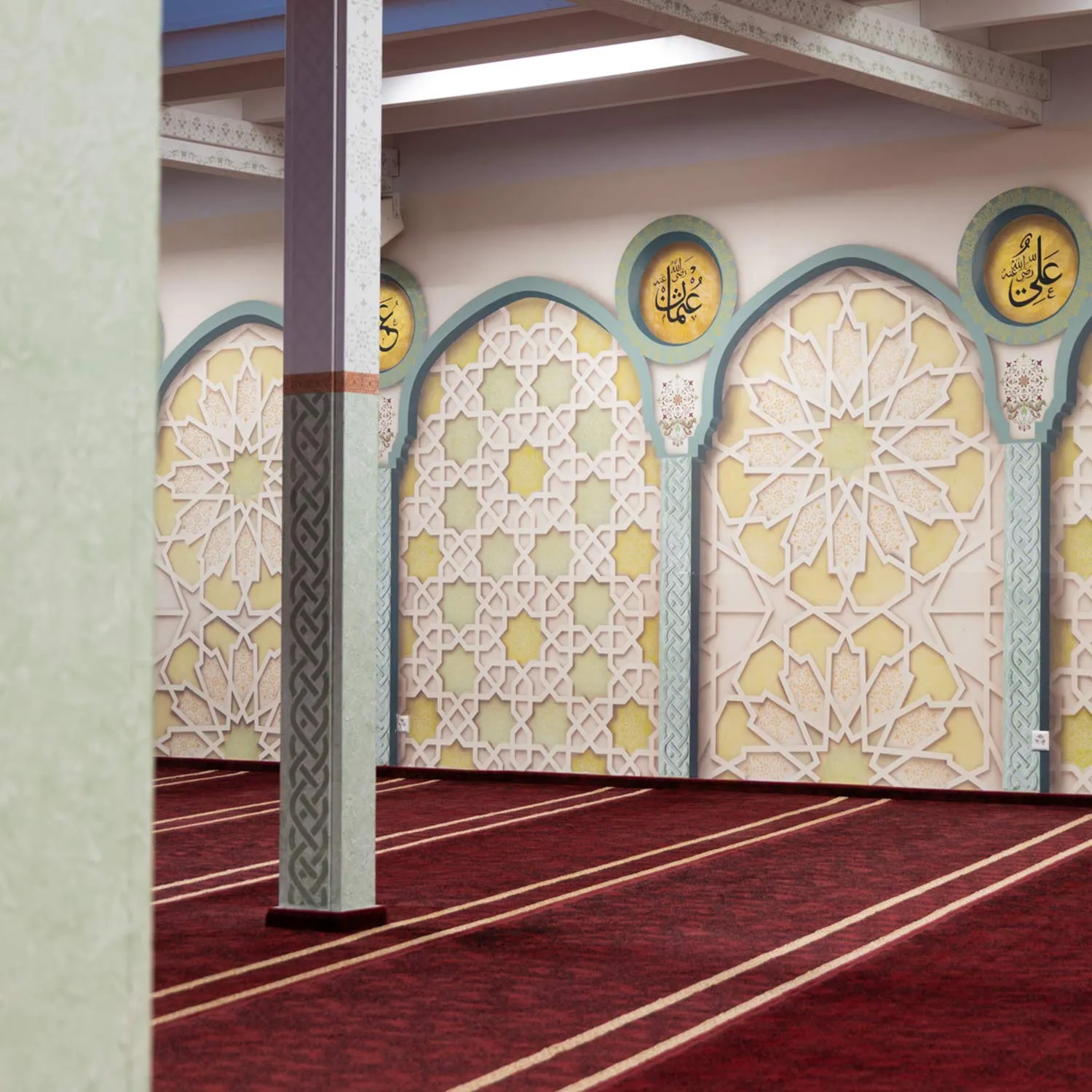 Wandmalereien im Mesjid